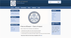 Desktop Screenshot of clansofireland.ie